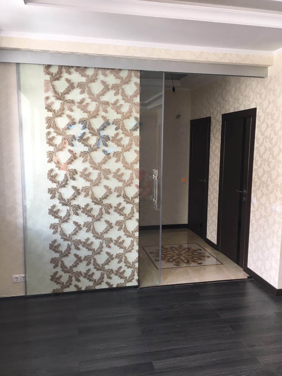 Стеклянные раздвижные двери