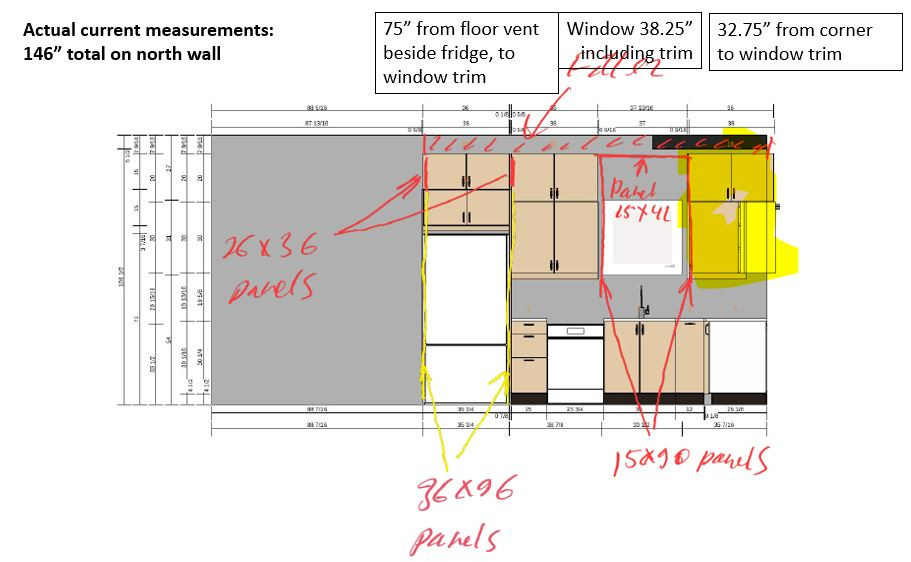 Ikea kitchen wall help for challenging corner