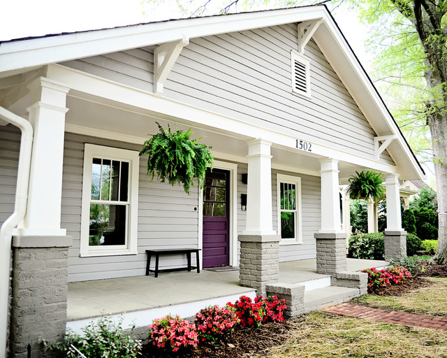 Mimosa 1920's Bungalow Craftsman Exterior Charlotte by Bay Street Bungalows