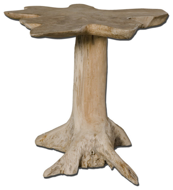 Natural Wood Quito Accent Table