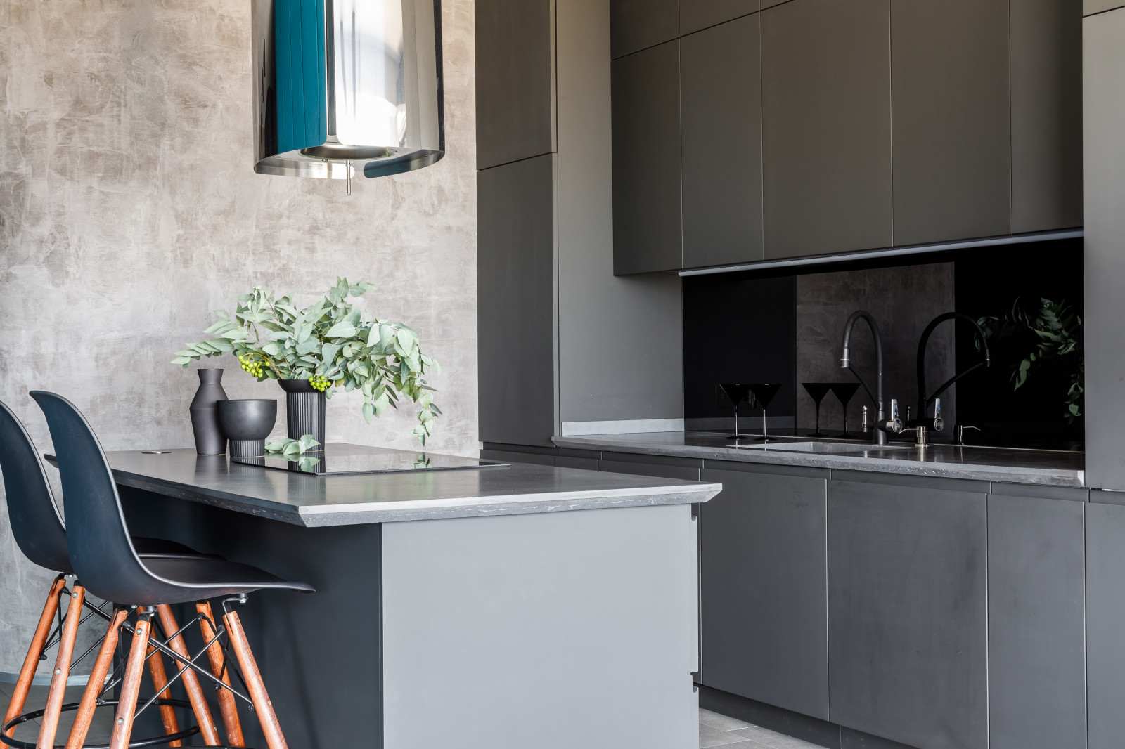 Квартира с бирюзовым акцентом