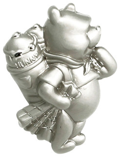 Travelling Winnie The Pooh Drawer Knob Chrome Scandinavian