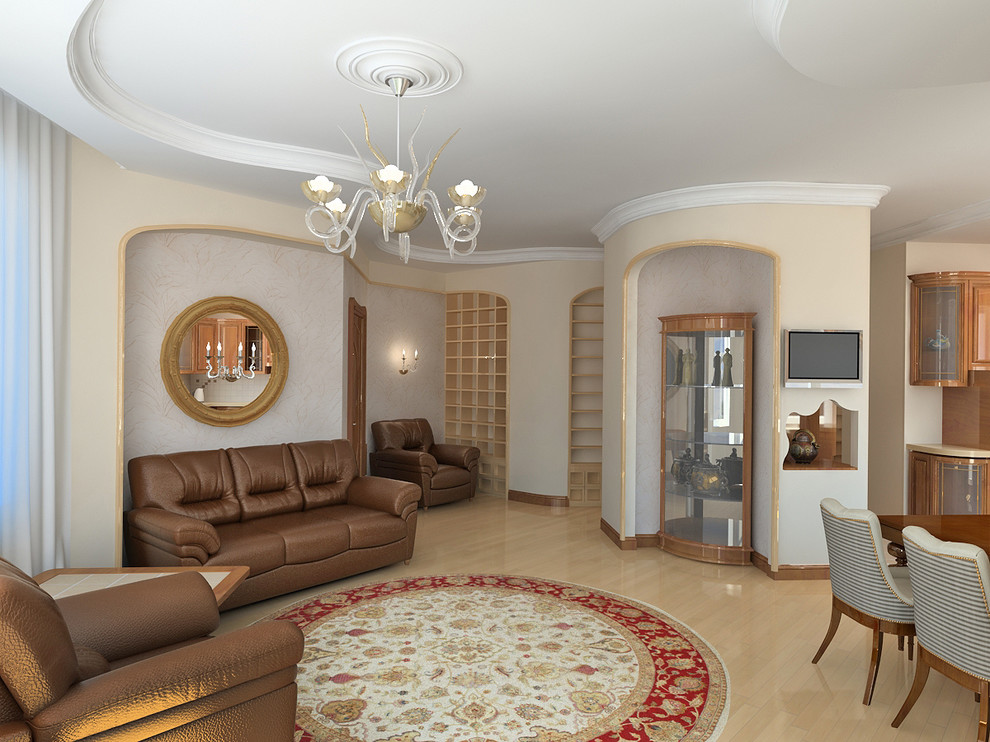 Квартира на Ельнинской улице (гостиная)