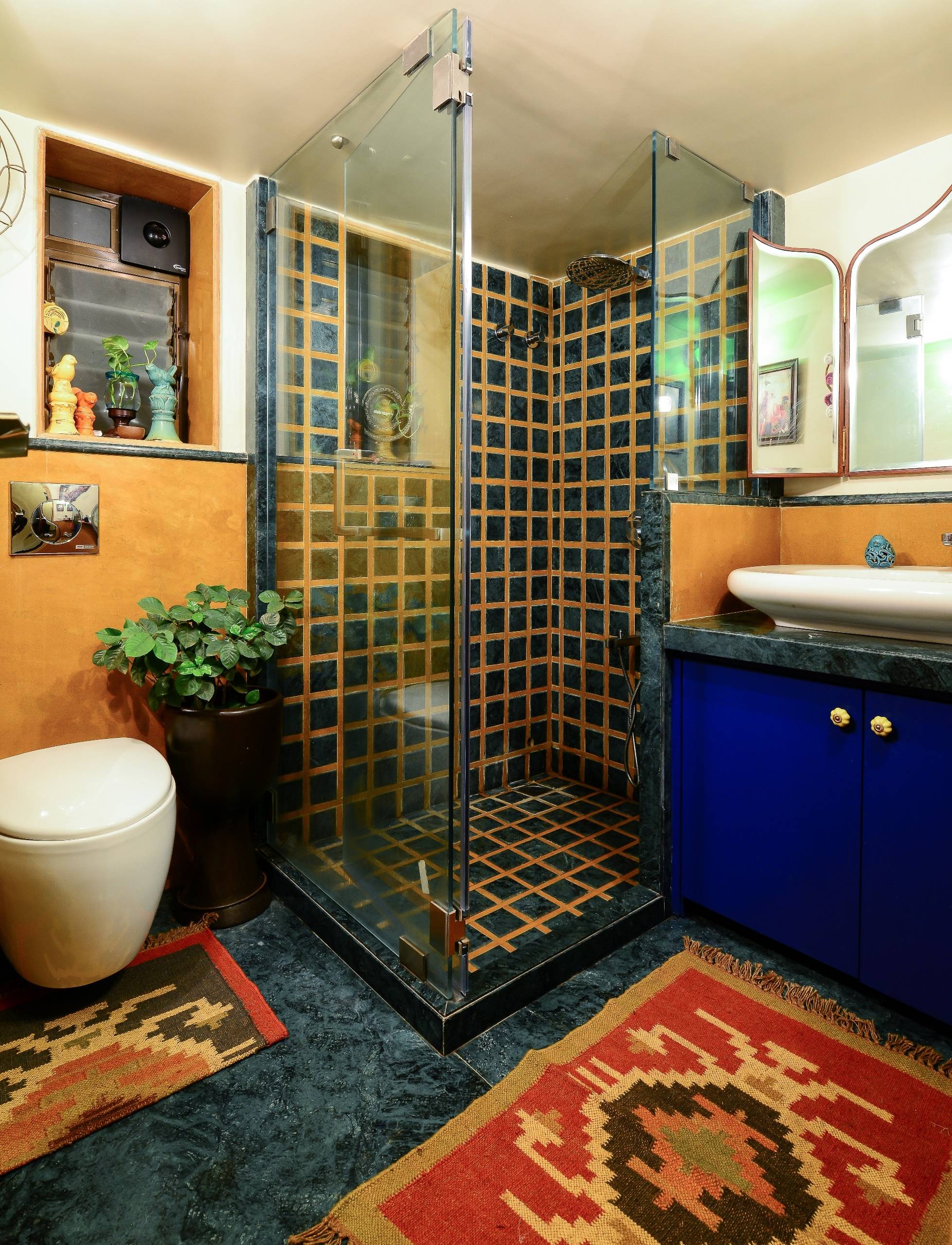 75 Bathroom with Blue Countertops Ideas You'll Love - December, 2025 | Houzz, image size:1958x2560