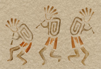 Kokopelli Stencil - Traditional - Wall Stencils - by Stencil Ease