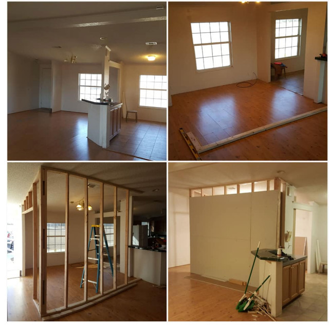 Home office progress pics rustic