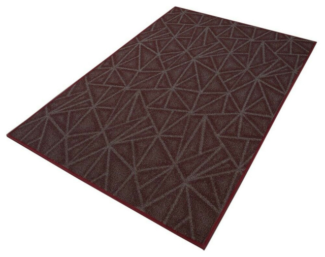 32x24 Rug Furnish My Place Burgundy Solid Color Rug Made In Usa, 3' x 24' Oval ...
