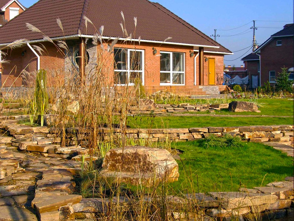 Ландшафтные работы на дачном участке 20 соток по посадке сада трав.