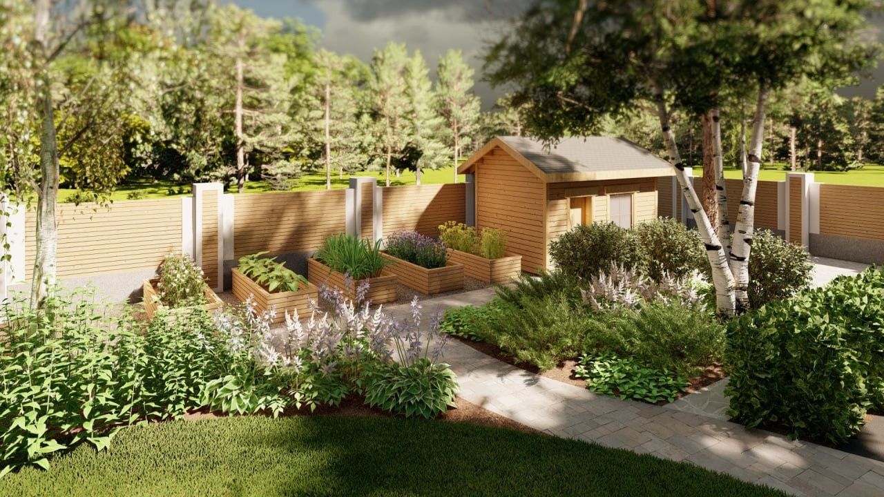 Проект сада Лесная жемчужина