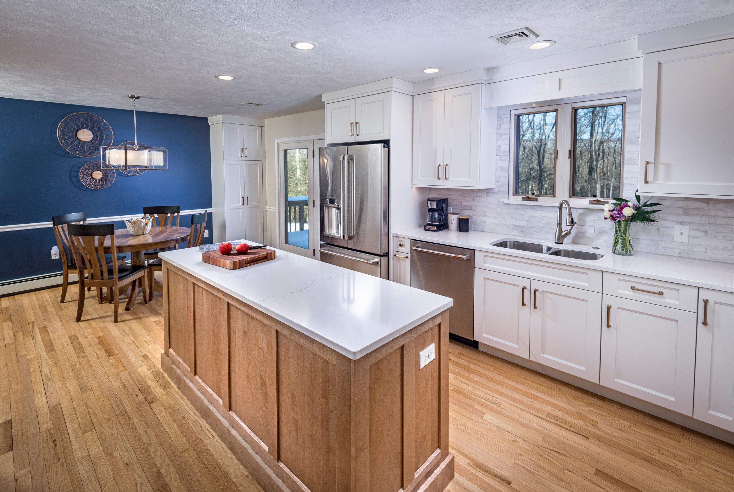 Warm White & Wood Kitchen Remodel Harrisburg, PA