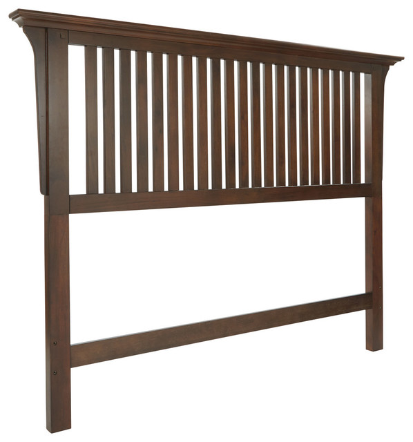 Modern Mission Queen Headboard, Vintage Oak K/D Craftsman