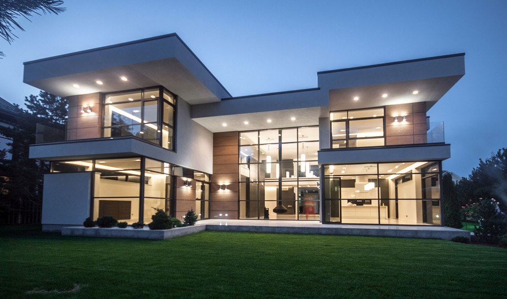 Остекление коттеджа в поселке БЕНИЛЮКС на алюминиевой системе REYNAERS