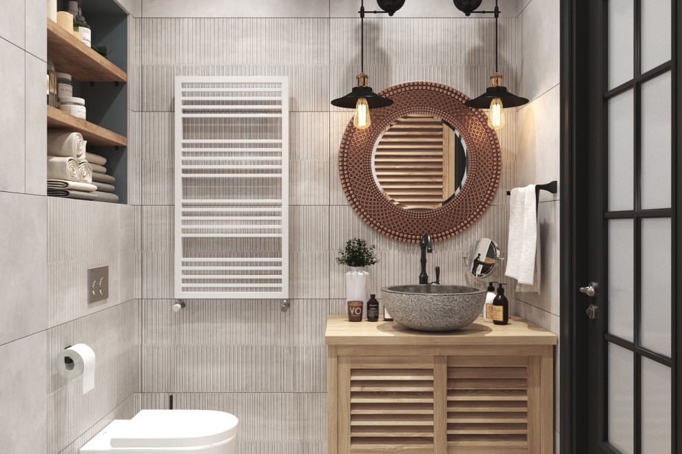 Воображение с этническими мотивами. Проект квартиры 55 м2 в Москве.