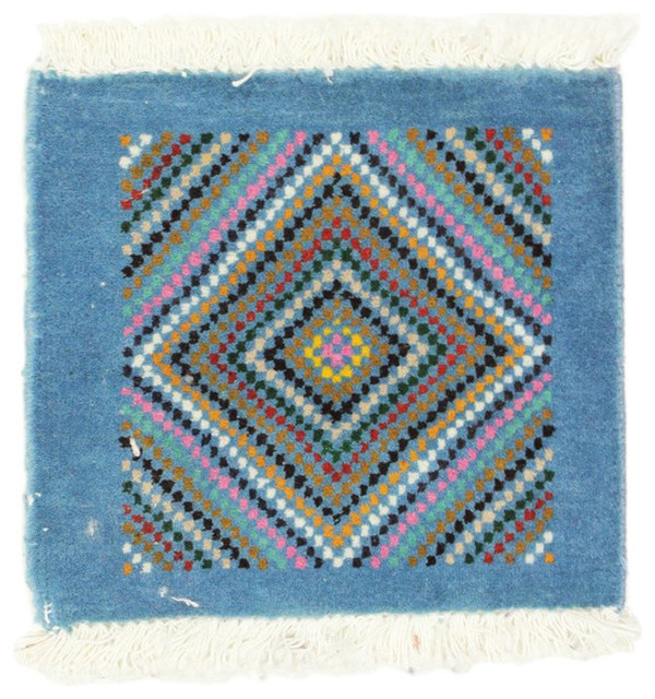 Birdjand Persian Rug, Hand-Knotted, 27x30 cm