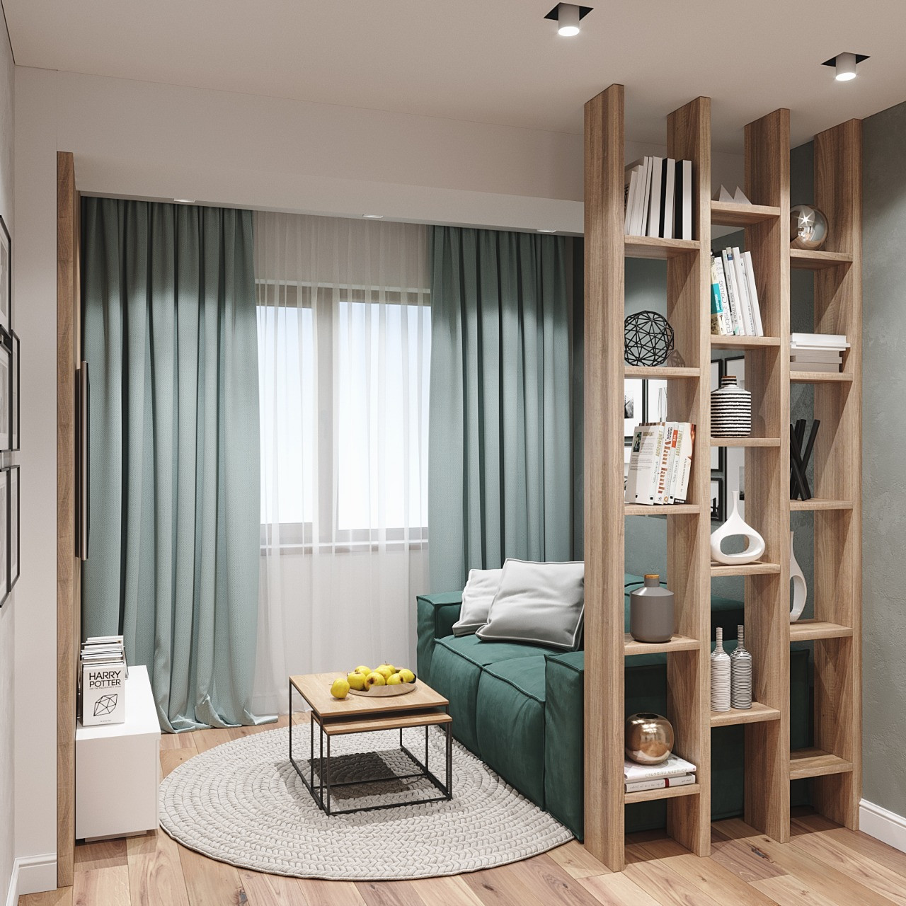 Дизайн интерьера 2комнатной квартиры 75 м2