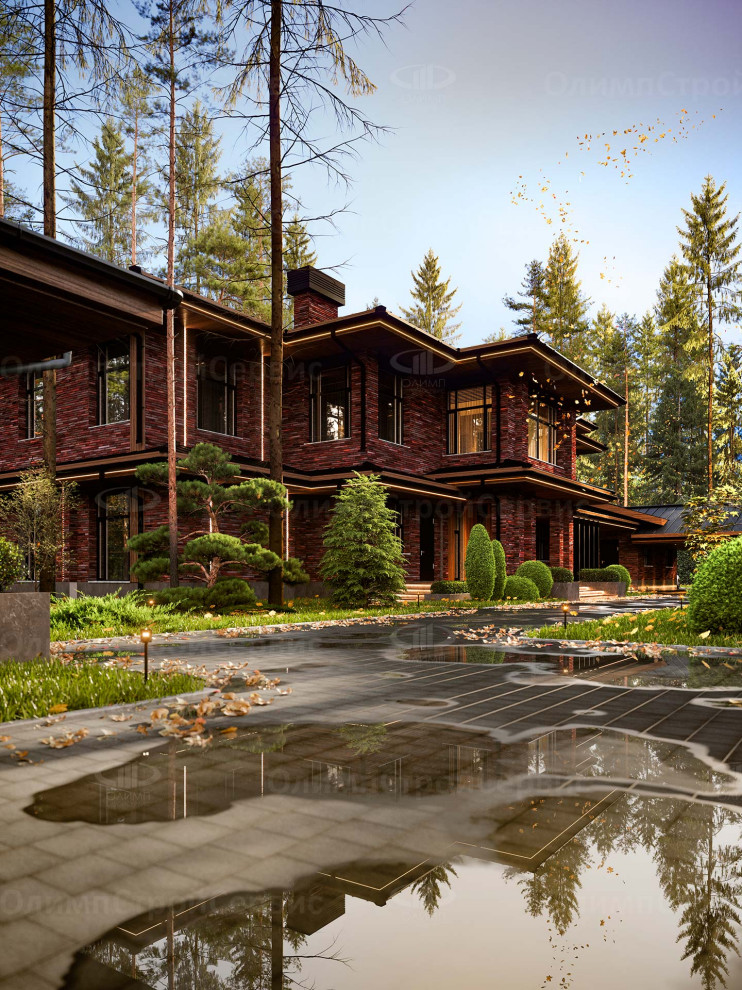 Большой двухэтажный коттедж «Ридли»