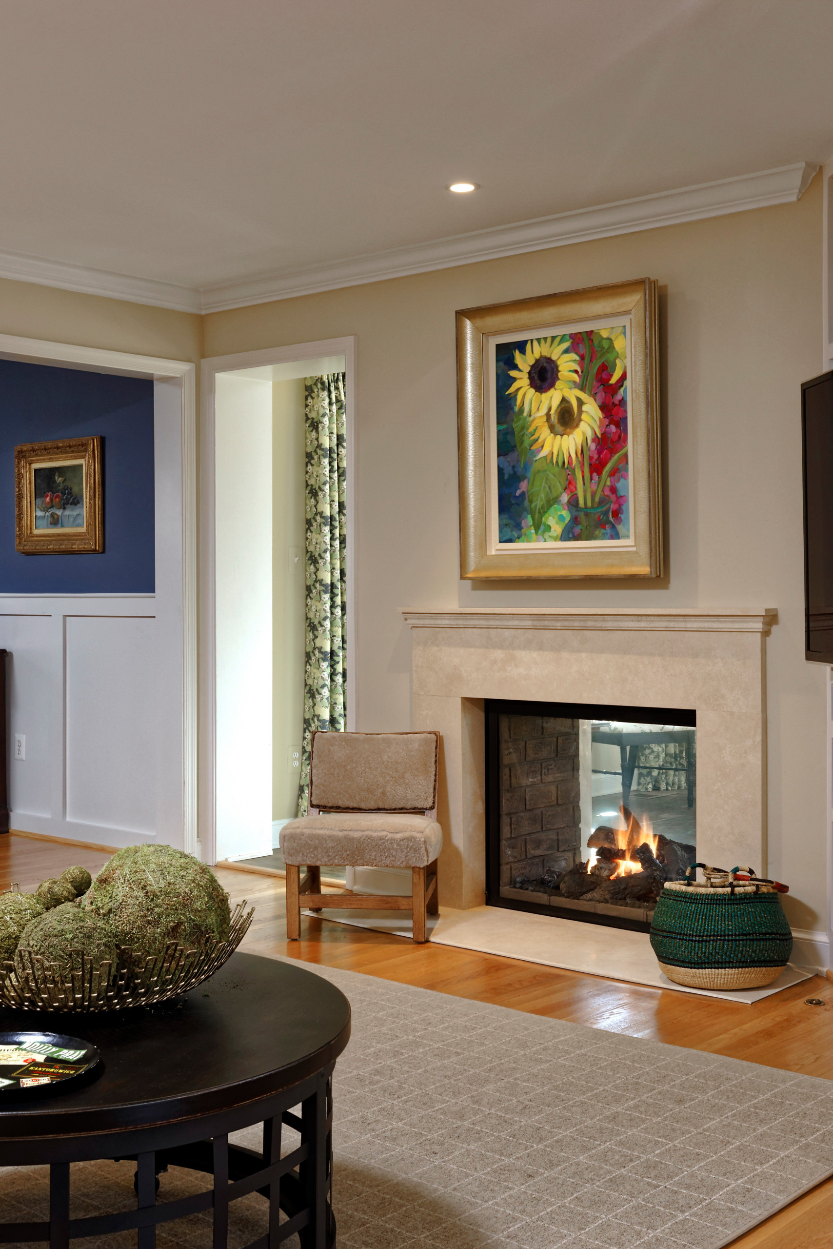 Double Sided Fireplace