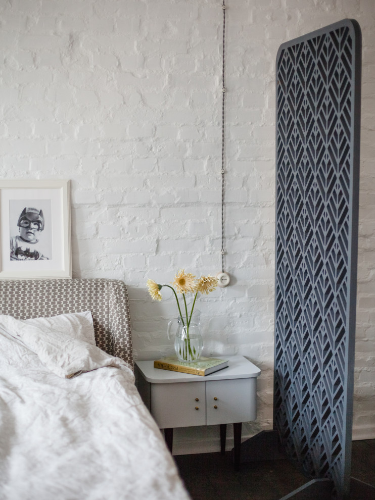 Разделитель пространства в спальне