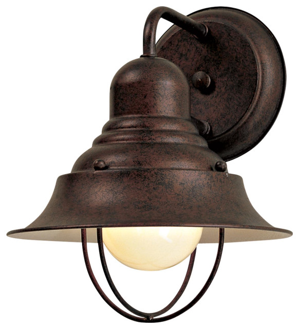 The Great Outdoors GO 71167 Wyndmere 1 Light 10" Tall Outdoor - Antique Bronze