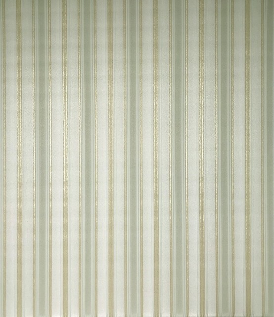 8523 04 Green Gold Striped Wallpaper Contemporary Wallpaper By Wallcoverings Mart Houzz