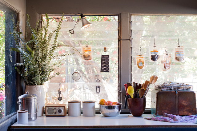 Kitchen window display - Eclectic