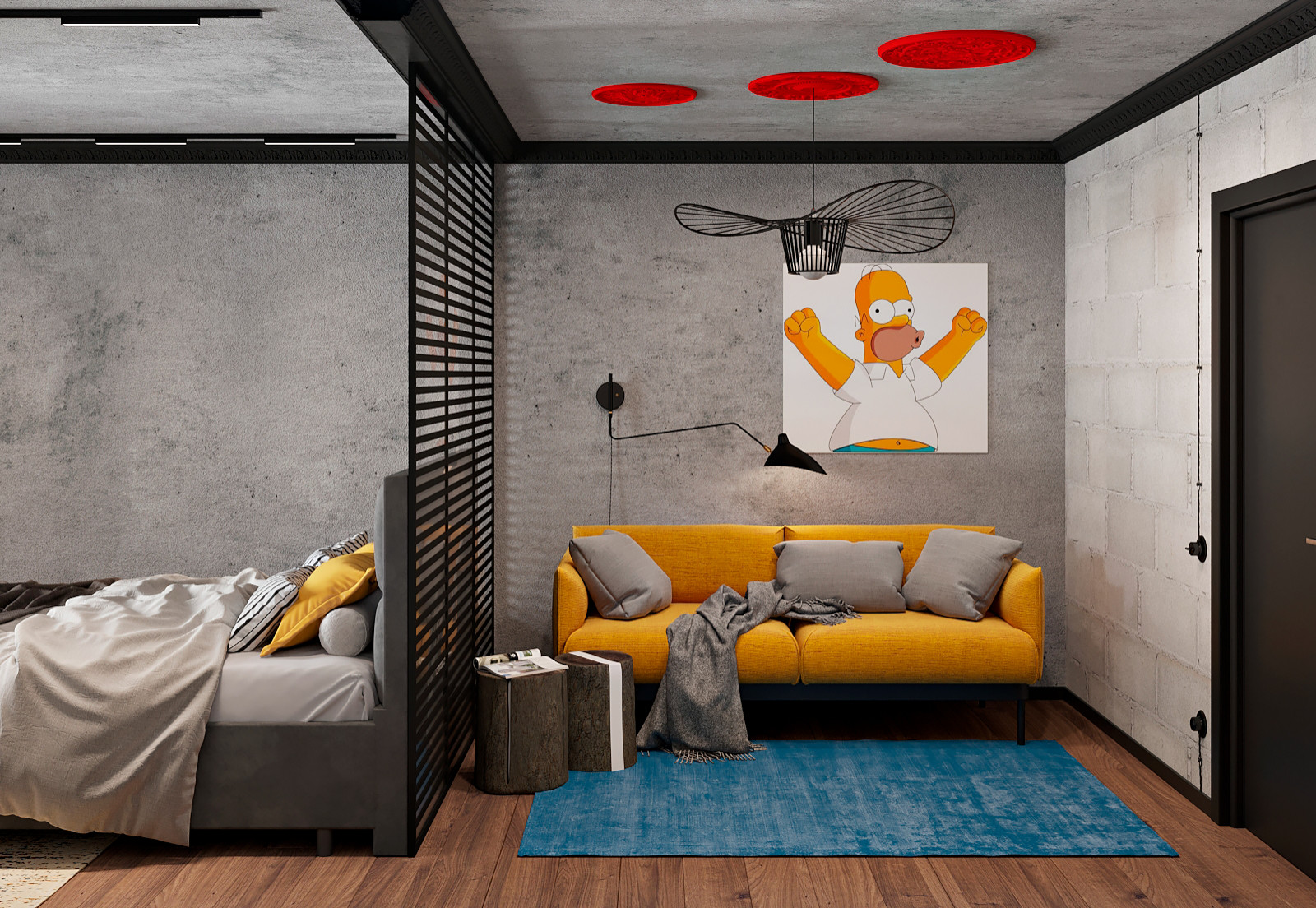 яркие апартаменты