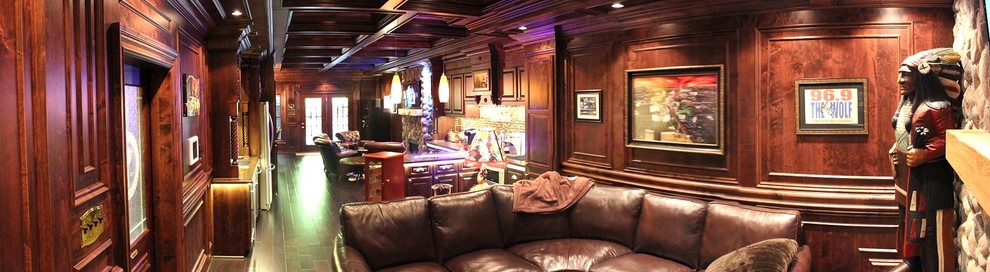Basement - rustic basement idea