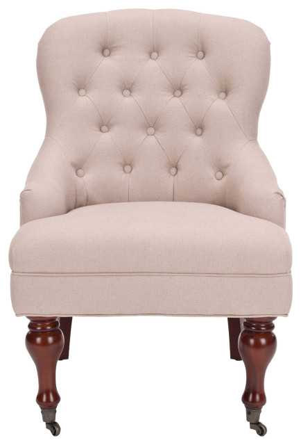 Lincoln Tufted Arm Chair Taupe