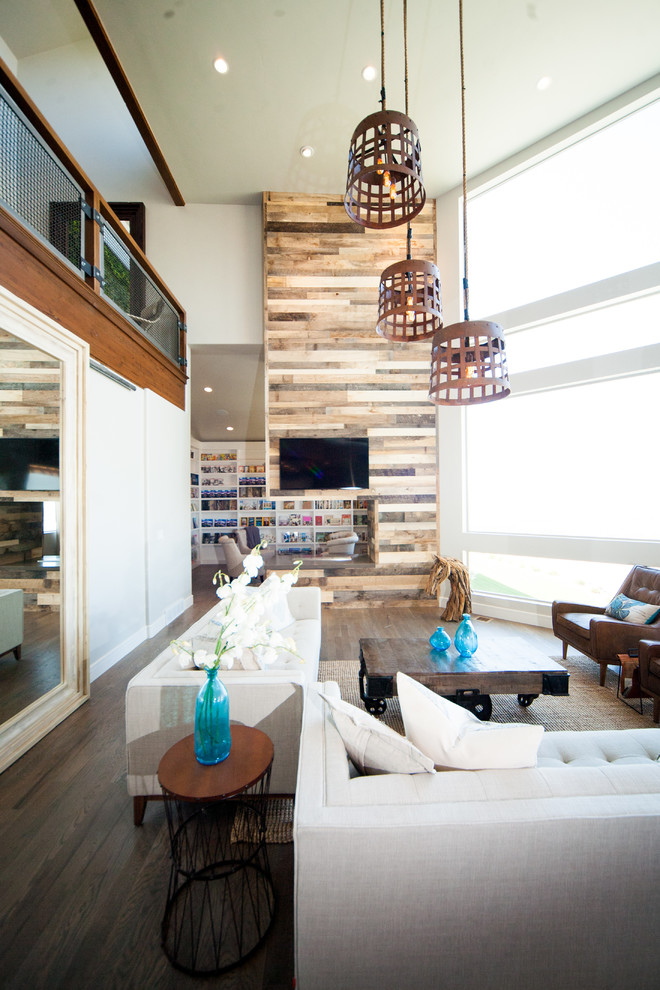 This is an example of a contemporary living room in Salt Lake City.