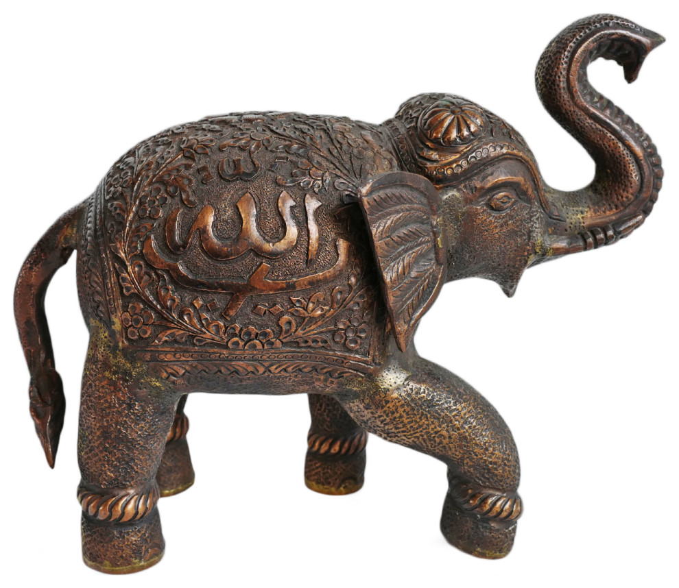 Consigned Antique Copper Elephant