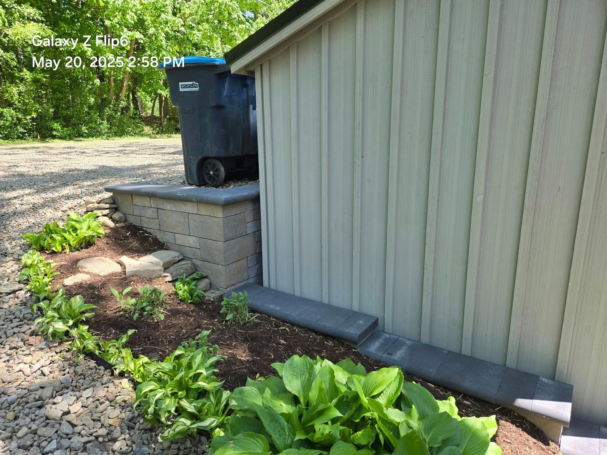 DeWittville Retaining wall & parking