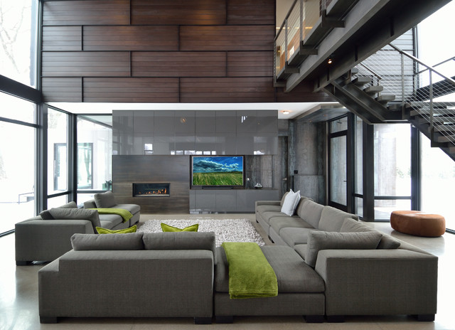 Contemporary Living Room modern-wohnbereich