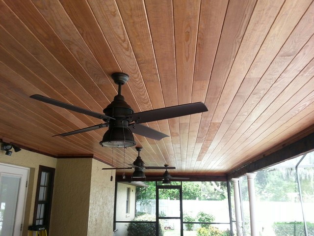 T G Ceiling American Traditional Sunroom Tampa By David