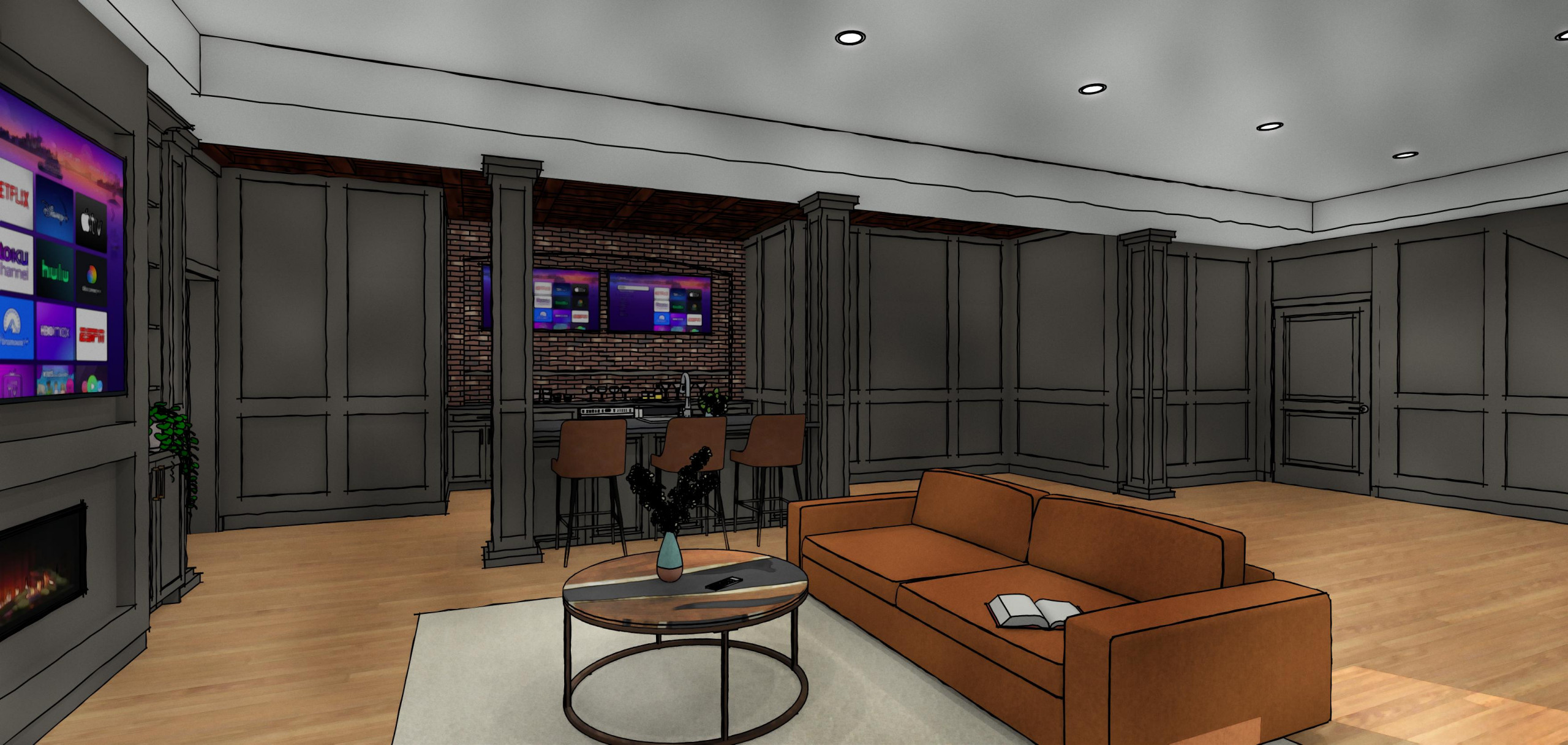 Indian Lake Basement