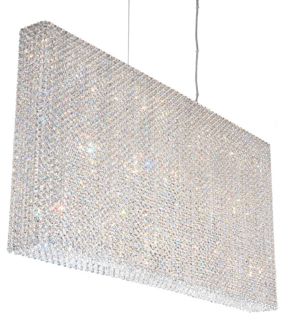 Refrax 23-Light Pendant in Stainless Steel With Clear Spectra Crystal