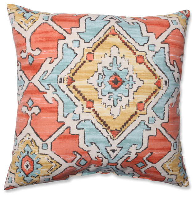 Sundance Throw Pillow Tangerine Mediterranean Decorative