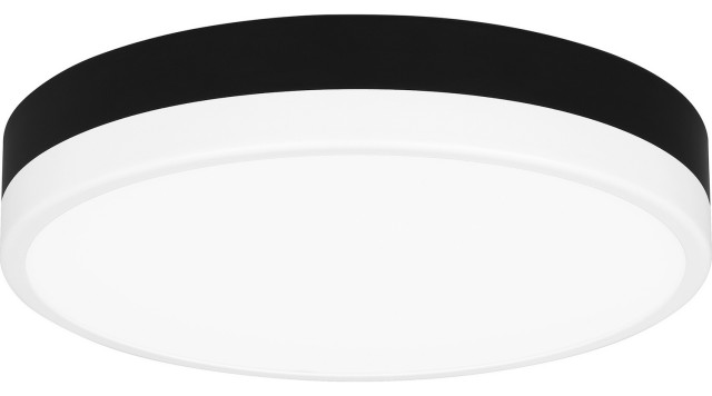 Weldin LED Flush Mount in Matte Black White