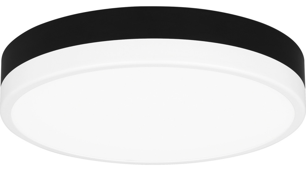 Weldin LED Flush Mount in Matte Black White