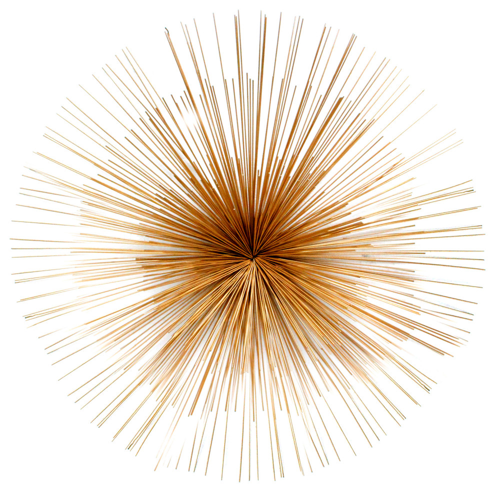 Starburst Wall Decor Gold Midcentury Metal Wall Art by PARMA HOME