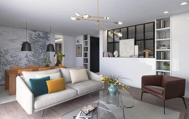 Atelier - Monmartre shabby-chic-inspirerad-vardagsrum