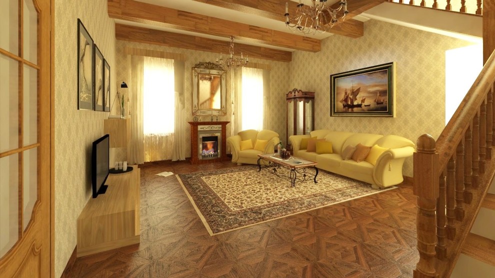 Гостиная в частном доме