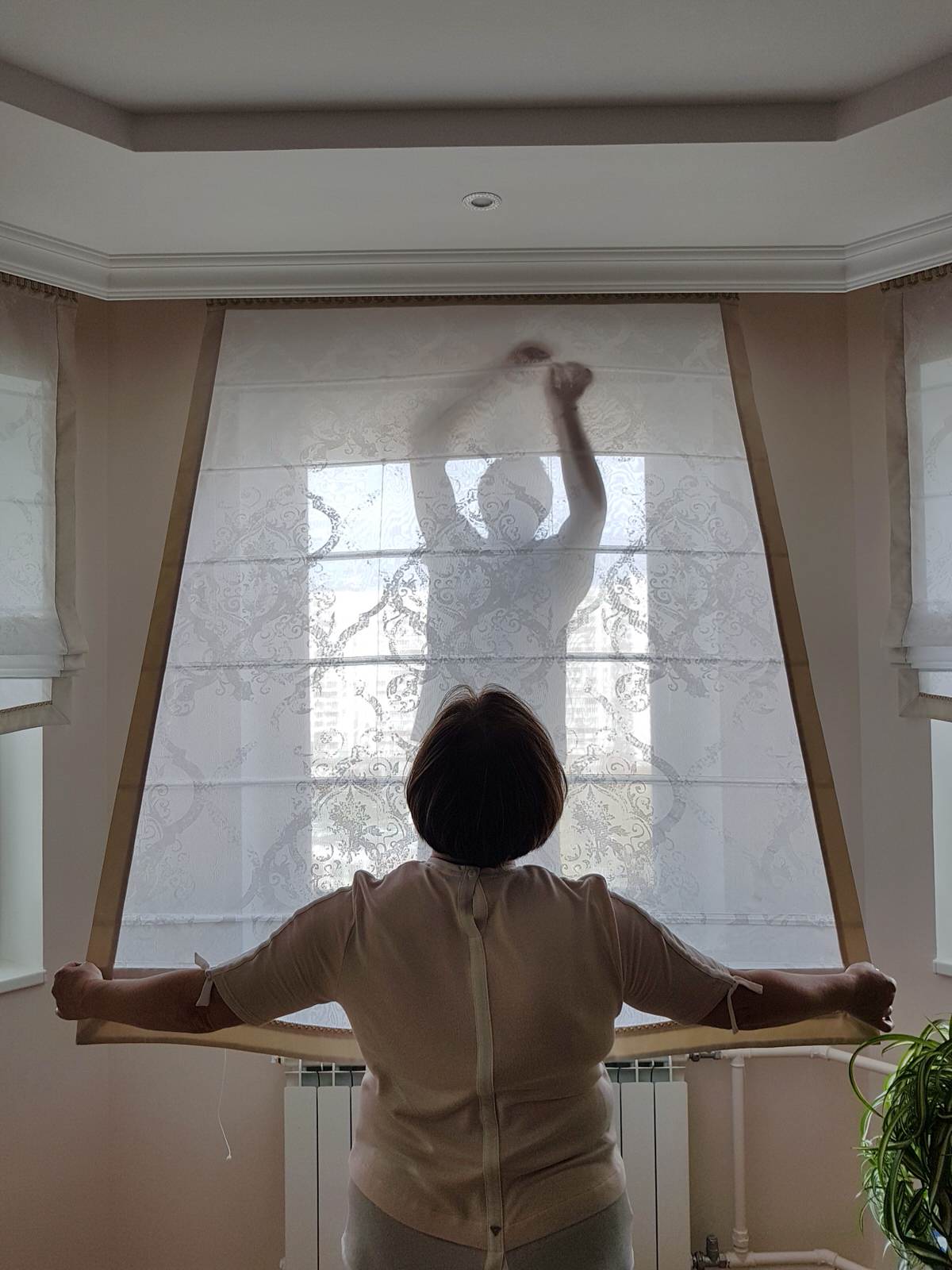 Римские шторы в разных проектах