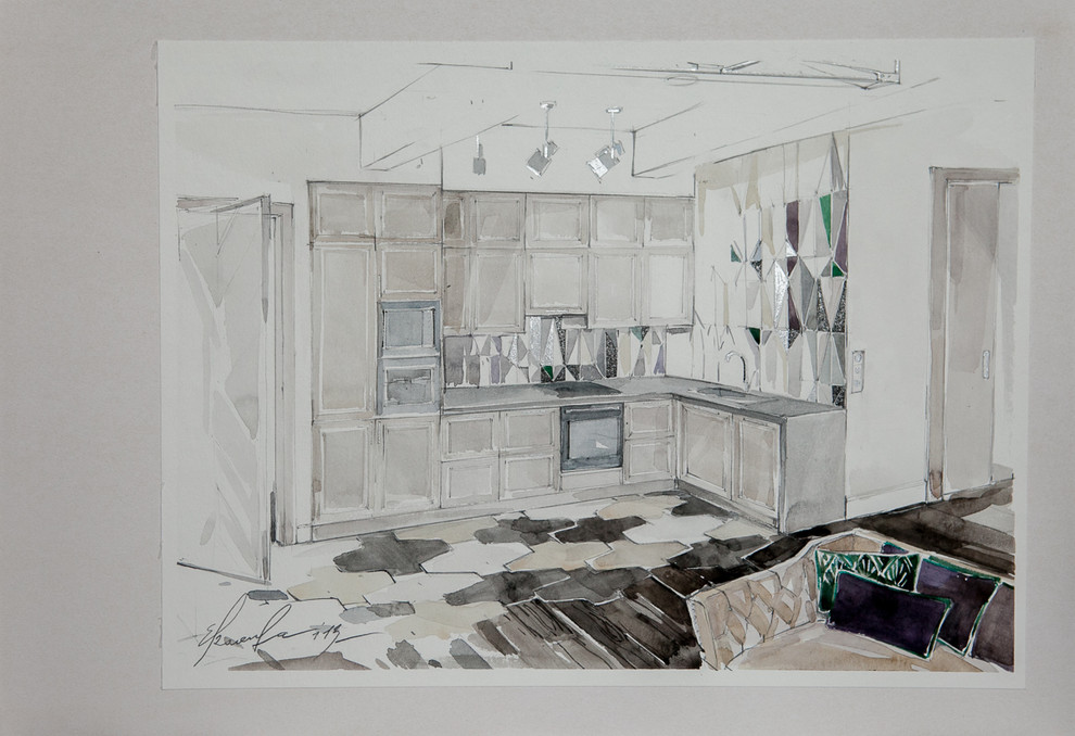 Скромное обаяние буржуа \ гостиная-кухня