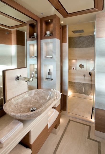 Mondial Marmi's Yachts contemporary-bathroom