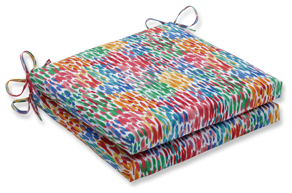 Make It Rain Zinnia Squared Corners Seat Cushion 20X20X3 Set of 2, 20