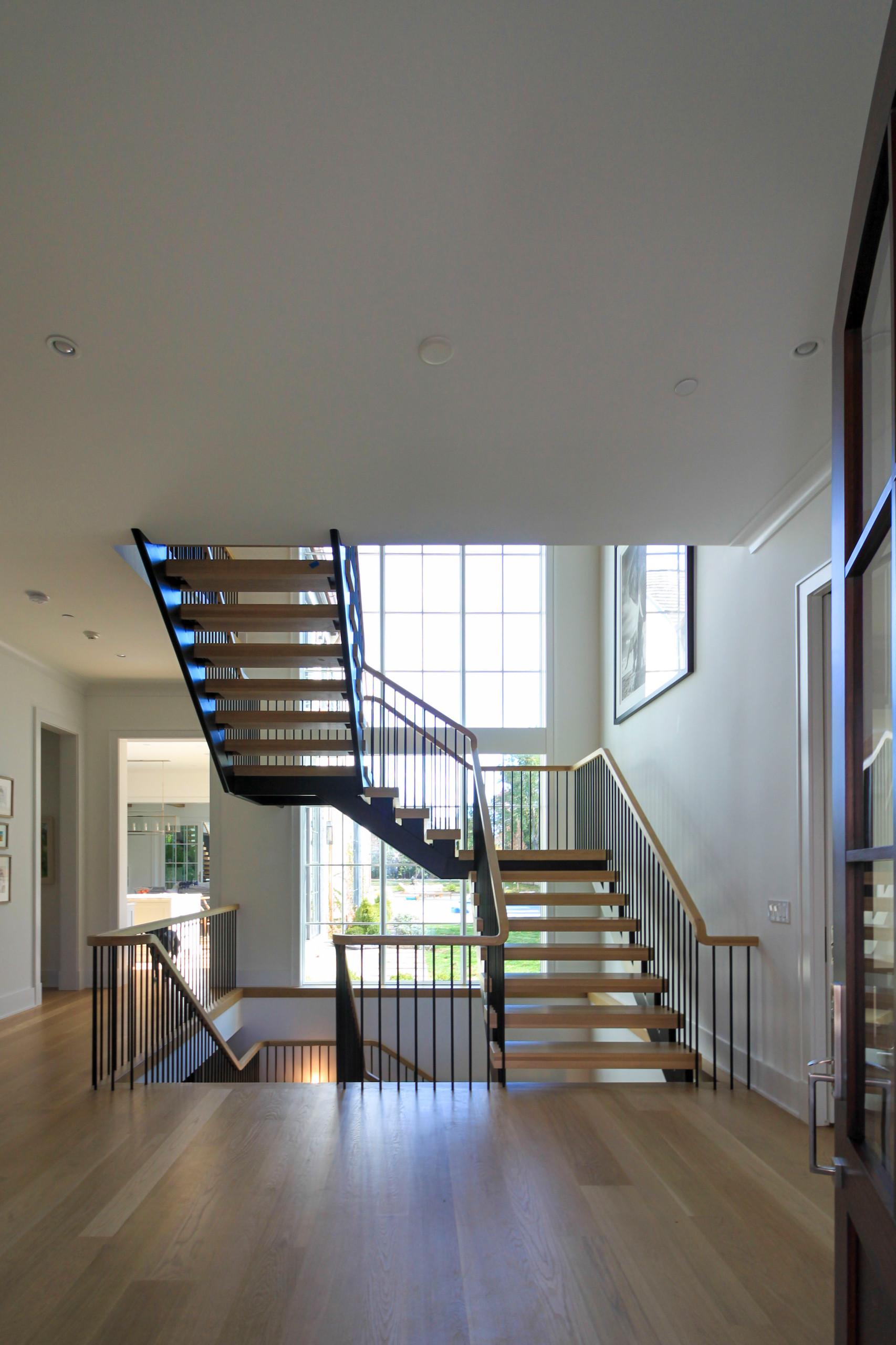 96_Dramatic cantilevered no-riser staircase, Bethesda, MD 20814