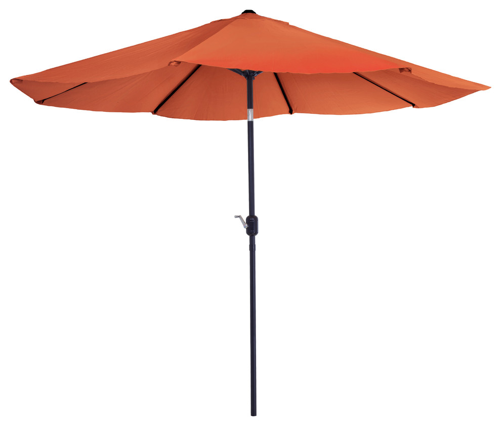 Pure Garden Aluminum Patio Umbrella With Auto Crank - Contemporary