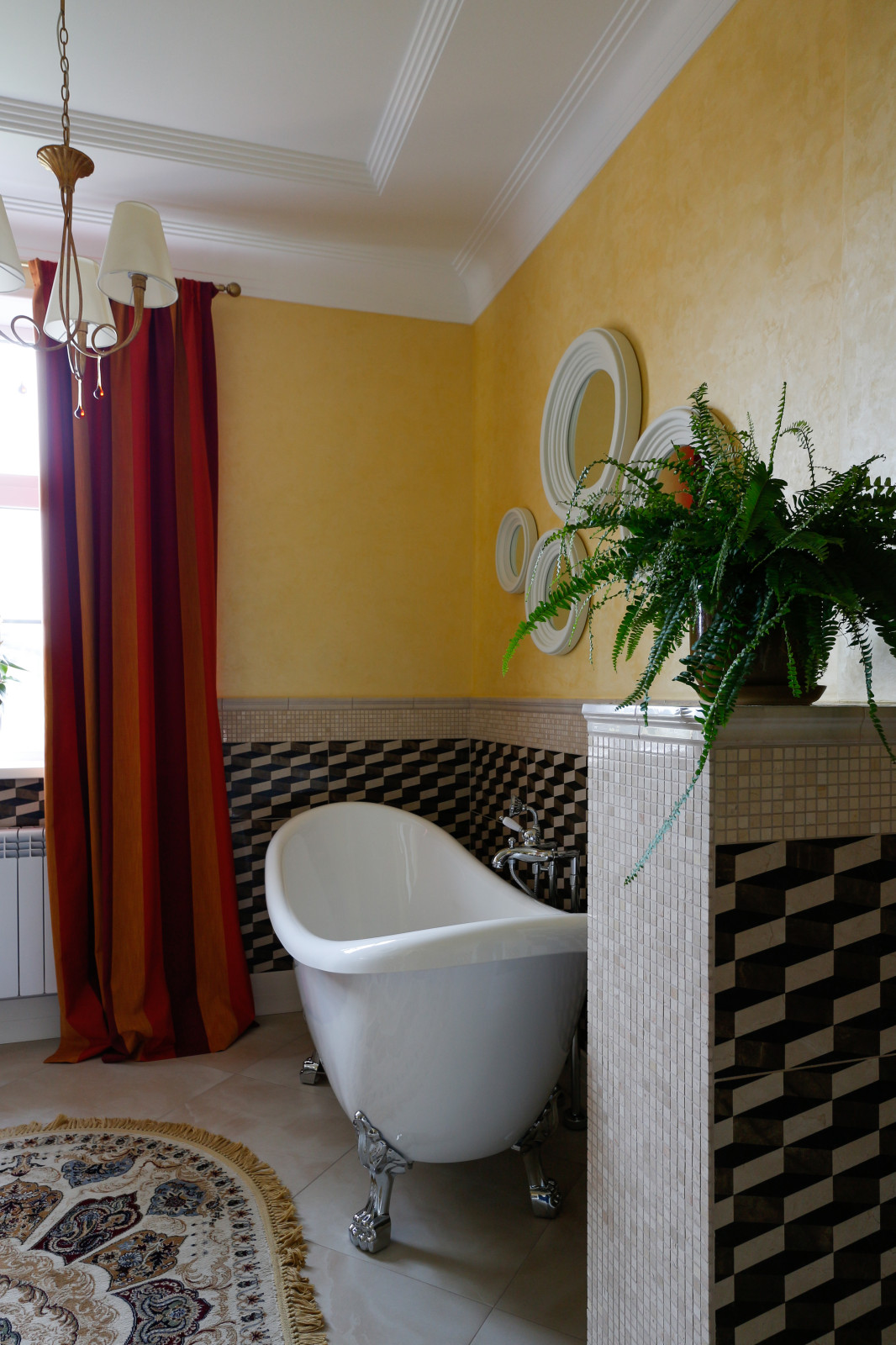 Интерьер двухэтажного дома в пригороде