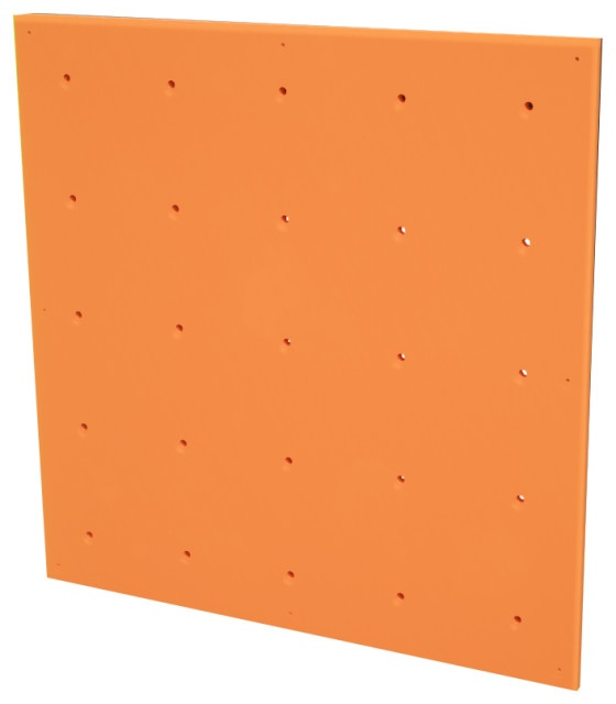 Square Panel Apricot No Frame Contemporary Home Gym Equipment by