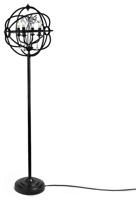 Traditional Orb Black Floor Lamp Lamps By Lnclighting Llc Houzz Traditional Orb Black Floor Lamp, Traditional Floor Lamps